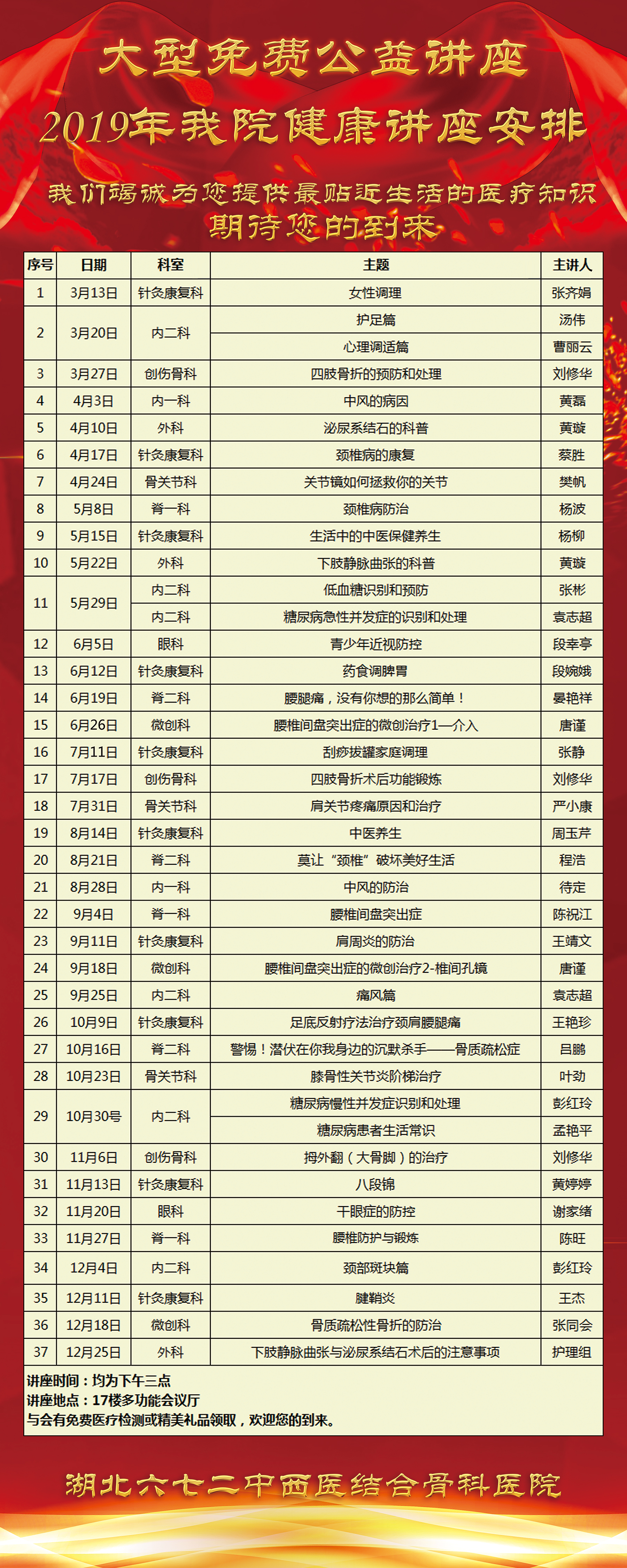 2019年健康宣教
